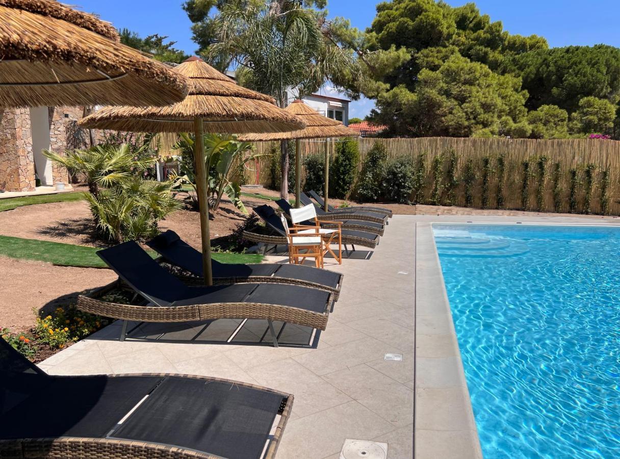 Villa Aquamarina Pavoncella Rossa Porto Pino Bagian luar foto