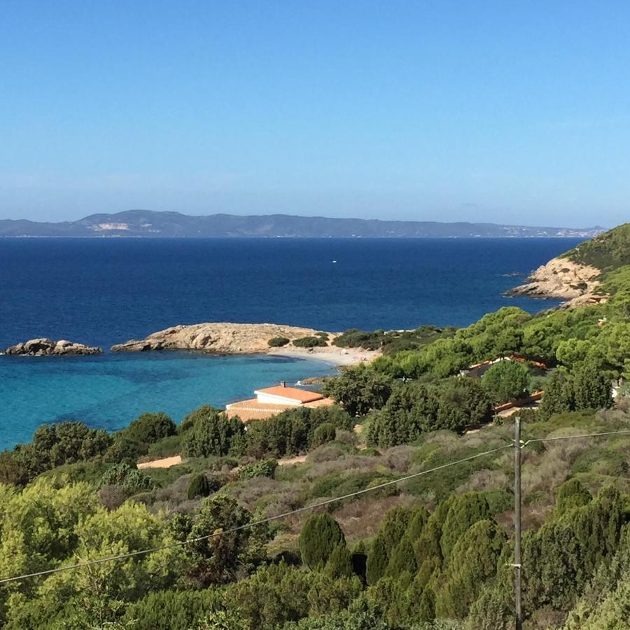 Villa Aquamarina Pavoncella Rossa Porto Pino Bagian luar foto